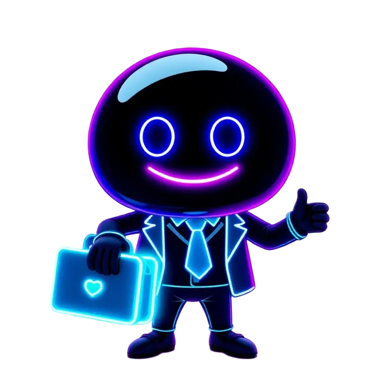 Professional services mascot dressed as a legal advisor